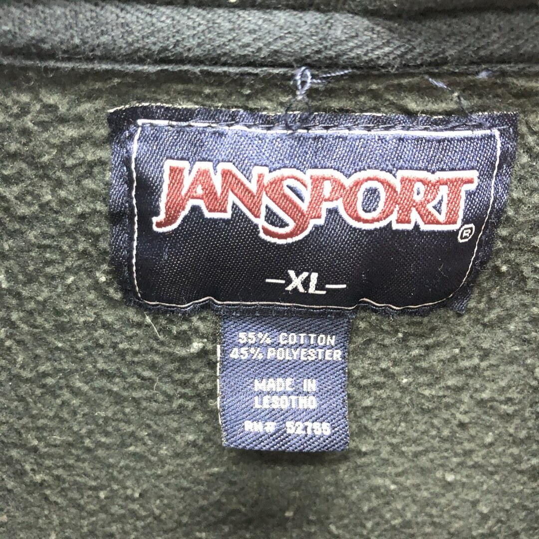 JANSPORT(ジャンスポーツ)の古着 JANSPORT カレッジ スウェットプルオーバーパーカー メンズXL /eaa387351 メンズのトップス(スウェット)の商品写真