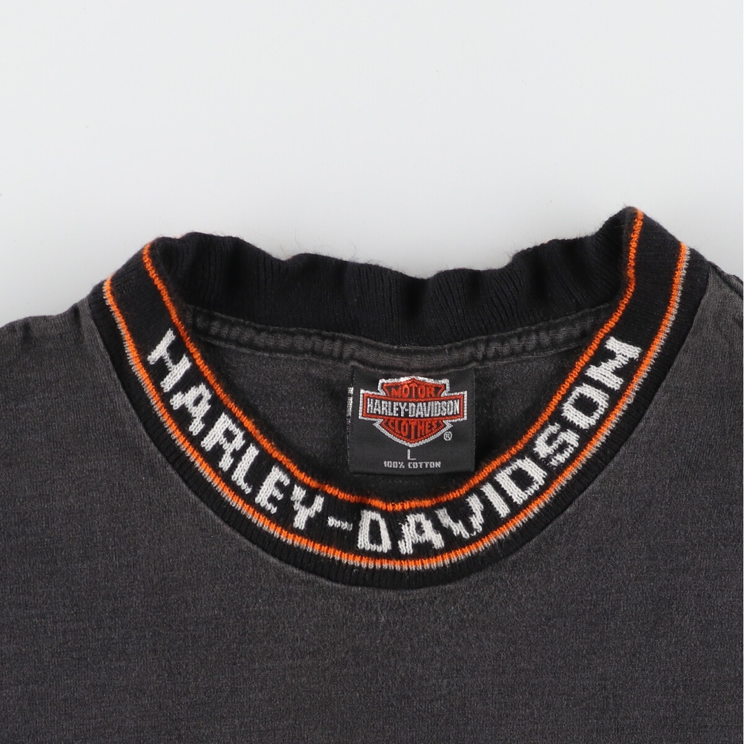 Harley Davidson(ハーレーダビッドソン)の古着 90年代 ハーレーダビッドソン Harley-Davidson モーターサイクル バイクTシャツ USA製 メンズL ヴィンテージ /eaa436335 メンズのトップス(Tシャツ/カットソー(半袖/袖なし))の商品写真