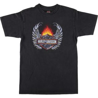 ハーレーダビッドソン(Harley Davidson)の古着 90年代 ハーレーダビッドソン Harley-Davidson モーターサイクル バイクTシャツ USA製 メンズL ヴィンテージ /eaa436336(Tシャツ/カットソー(半袖/袖なし))