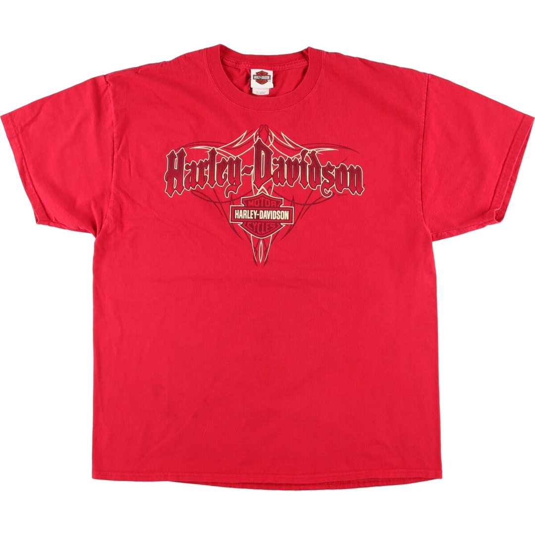 Harley Davidson(ハーレーダビッドソン)の古着 ハーレーダビッドソン Harley-Davidson モーターサイクル バイクTシャツ メンズXL /eaa431699 メンズのトップス(Tシャツ/カットソー(半袖/袖なし))の商品写真