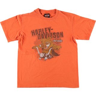 ハーレーダビッドソン(Harley Davidson)の古着 ハーレーダビッドソン Harley-Davidson モーターサイクル バイクTシャツ レディースL /eaa436340(Tシャツ(半袖/袖なし))