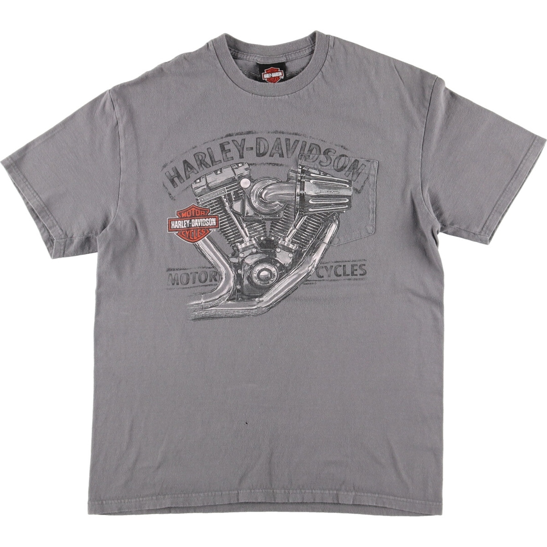 Harley Davidson(ハーレーダビッドソン)の古着 ハーレーダビッドソン Harley-Davidson モーターサイクル バイクTシャツ メンズL /eaa436341 メンズのトップス(Tシャツ/カットソー(半袖/袖なし))の商品写真