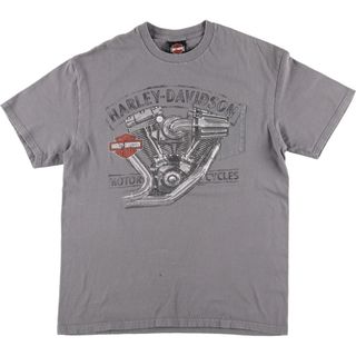 ハーレーダビッドソン(Harley Davidson)の古着 ハーレーダビッドソン Harley-Davidson モーターサイクル バイクTシャツ メンズL /eaa436341(Tシャツ/カットソー(半袖/袖なし))