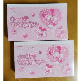 ガッケン(学研)のディズニーといっしょブック　シール♥️でるでるガチャ　二個まとめ売り⭐(キャラクターグッズ)