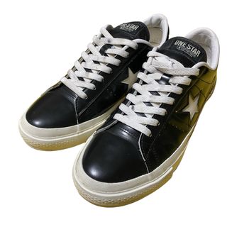 ワンスター(ONE STAR（CONVERSE）)のCONVERSE ONE STAR コンバースワンスター　レザー　黒白　27.0(スニーカー)