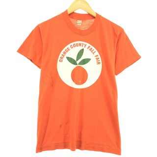 スクリーンスターズ(SCREEN STARS)の古着 90年代 スクリーンスターズ SCREEN STARS ORANGE COUNTY FALL FAIR プリントTシャツ USA製 メンズS ヴィンテージ /eaa413852(Tシャツ/カットソー(半袖/袖なし))