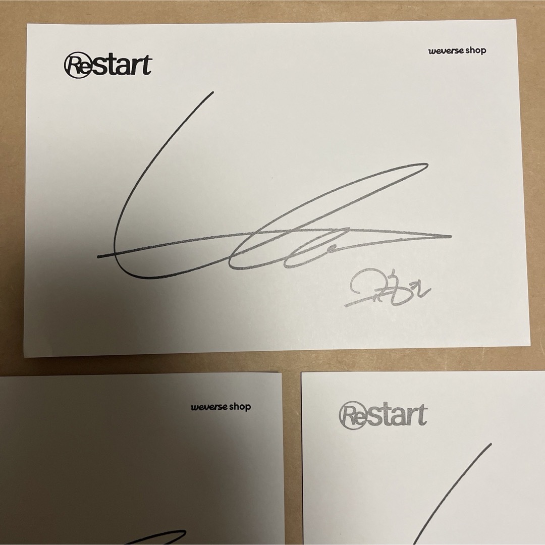 SUPER JUNIOR(スーパージュニア)のSUPERJUNIOR キュヒョン Restart weverse ポストカード エンタメ/ホビーのCD(K-POP/アジア)の商品写真