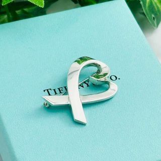 ティファニー(Tiffany & Co.)のTiffany ティファニー　ブローチ　ラビングハート　ハート　スモールサイズ(ブローチ/コサージュ)