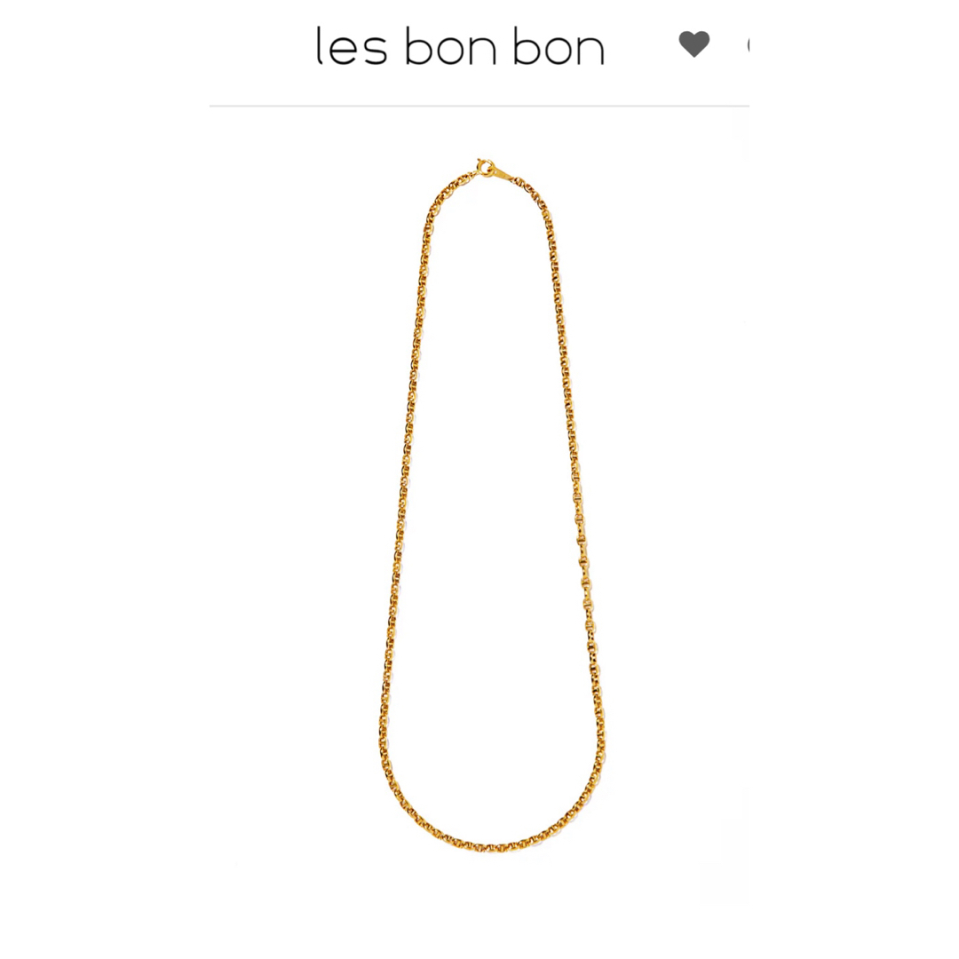 les bon bon(ルボンボン)のles bonbon /sally chain necklace YG新品 レディースのアクセサリー(ネックレス)の商品写真