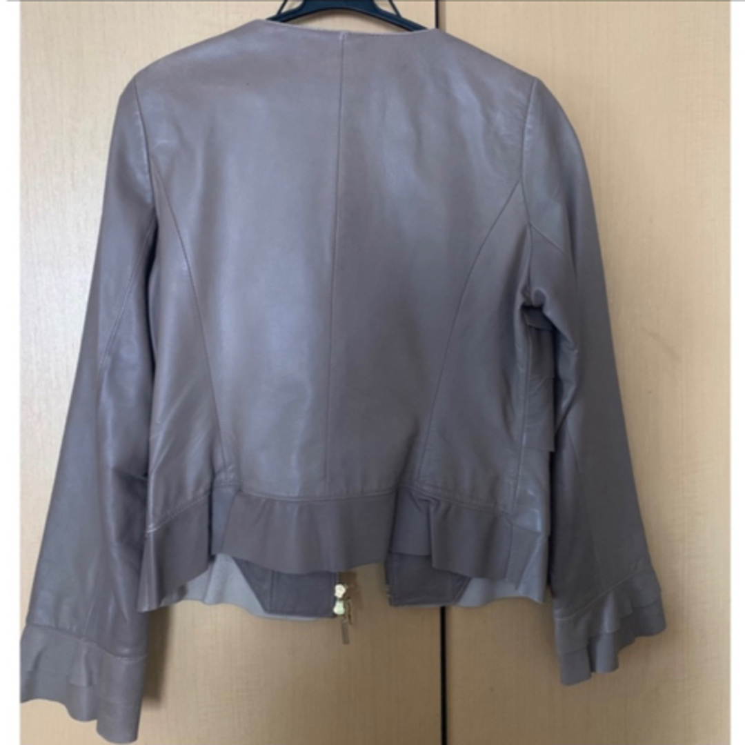 レディース　革ジャン　羊革　本革　L レディースのジャケット/アウター(その他)の商品写真