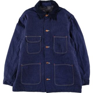 ラングラー(Wrangler)の古着 濃紺 70年代 ラングラー Wrangler BLUE BELL デニムカバーオール メンズL ヴィンテージ /evb002622(カバーオール)