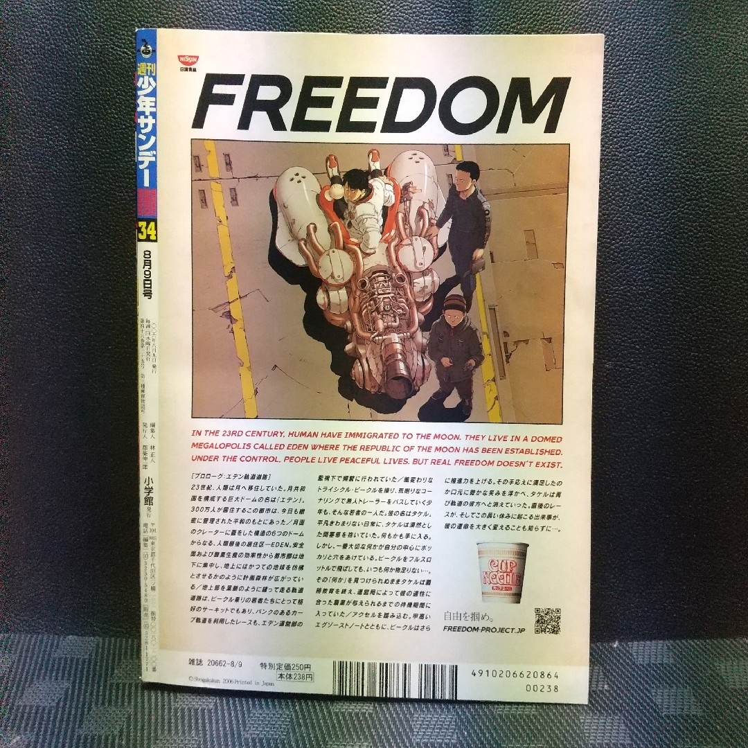 小学館(ショウガクカン)の週刊少年サンデー 2006年8月9日号※上戸彩 グラビア※結界師 巻頭カラー エンタメ/ホビーの漫画(少年漫画)の商品写真