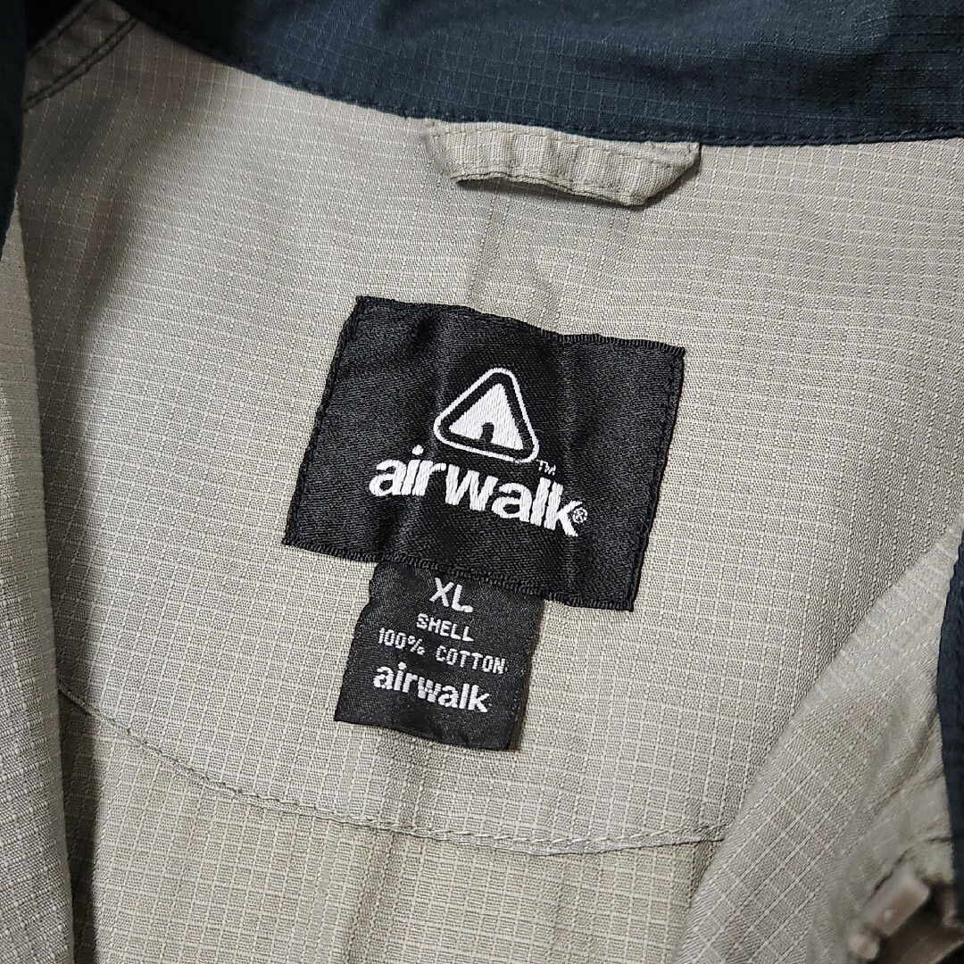 AIRWALK(エアウォーク)のairwalk リップストップ シャツジャケット 半袖シャツ テック y2k 0 メンズのトップス(シャツ)の商品写真