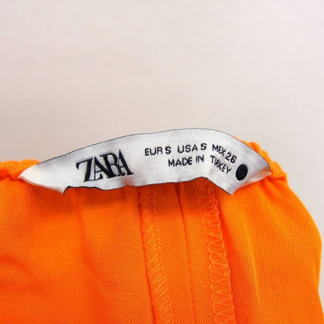 ZARA(ザラ)のザラ ZARA セミワイド パンツ イージー 無地 シンプル ウエスト紐 S レディースのパンツ(その他)の商品写真