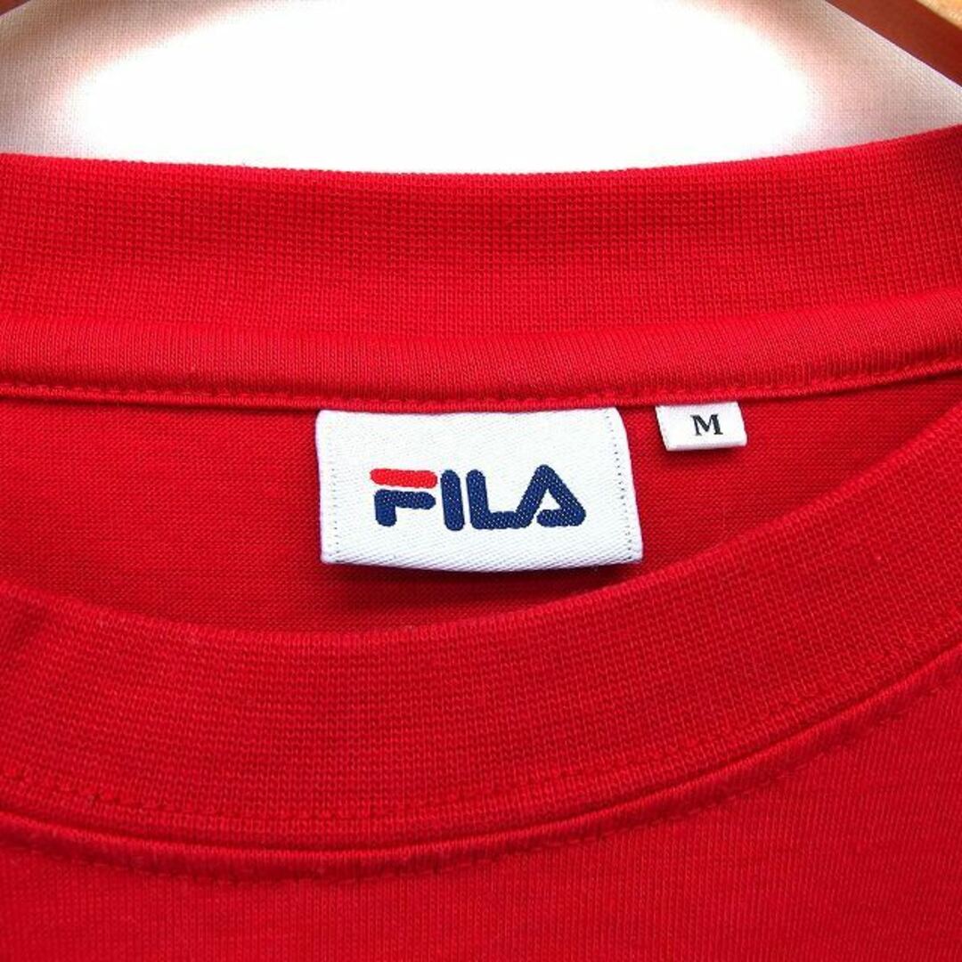 FILA(フィラ)のフィラ 国内正規品 カットソー Tシャツ クルーネック ロゴ プリント 半袖 M メンズのトップス(Tシャツ/カットソー(半袖/袖なし))の商品写真