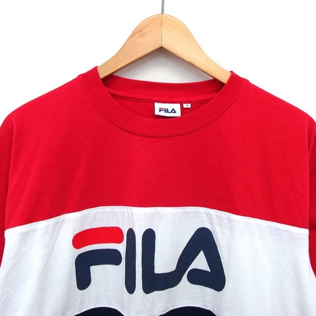 FILA(フィラ)のフィラ 国内正規品 カットソー Tシャツ クルーネック ロゴ プリント 半袖 M メンズのトップス(Tシャツ/カットソー(半袖/袖なし))の商品写真