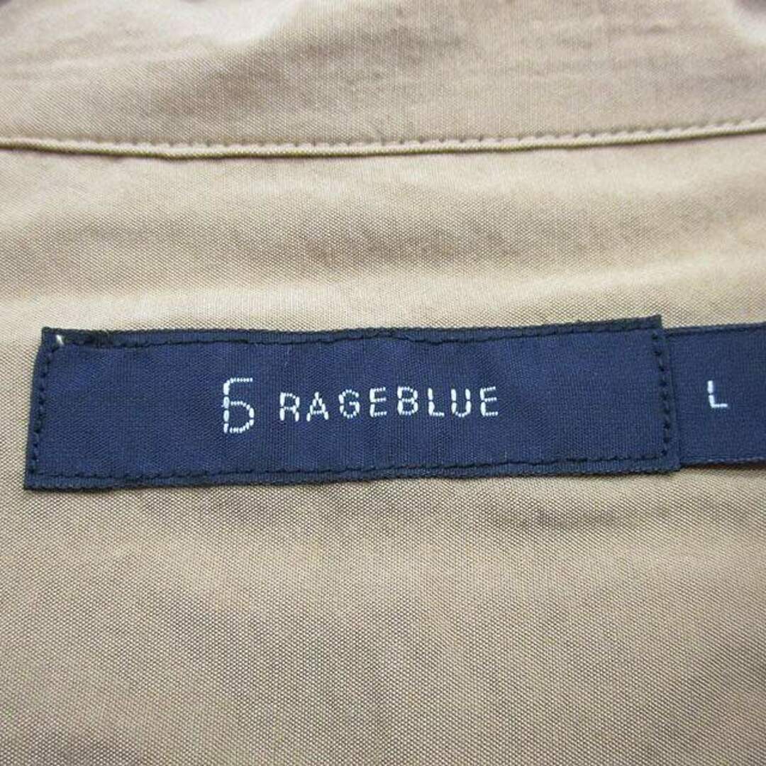 RAGEBLUE(レイジブルー)のレイジブルー RAGEBLUE シャツ 半袖 胸ポケット シンプル L レディースのトップス(シャツ/ブラウス(半袖/袖なし))の商品写真