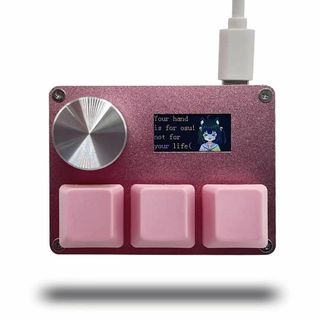【色:ピンク】BTXETUEL SayoDevice O3C OSU キーボード(PC周辺機器)