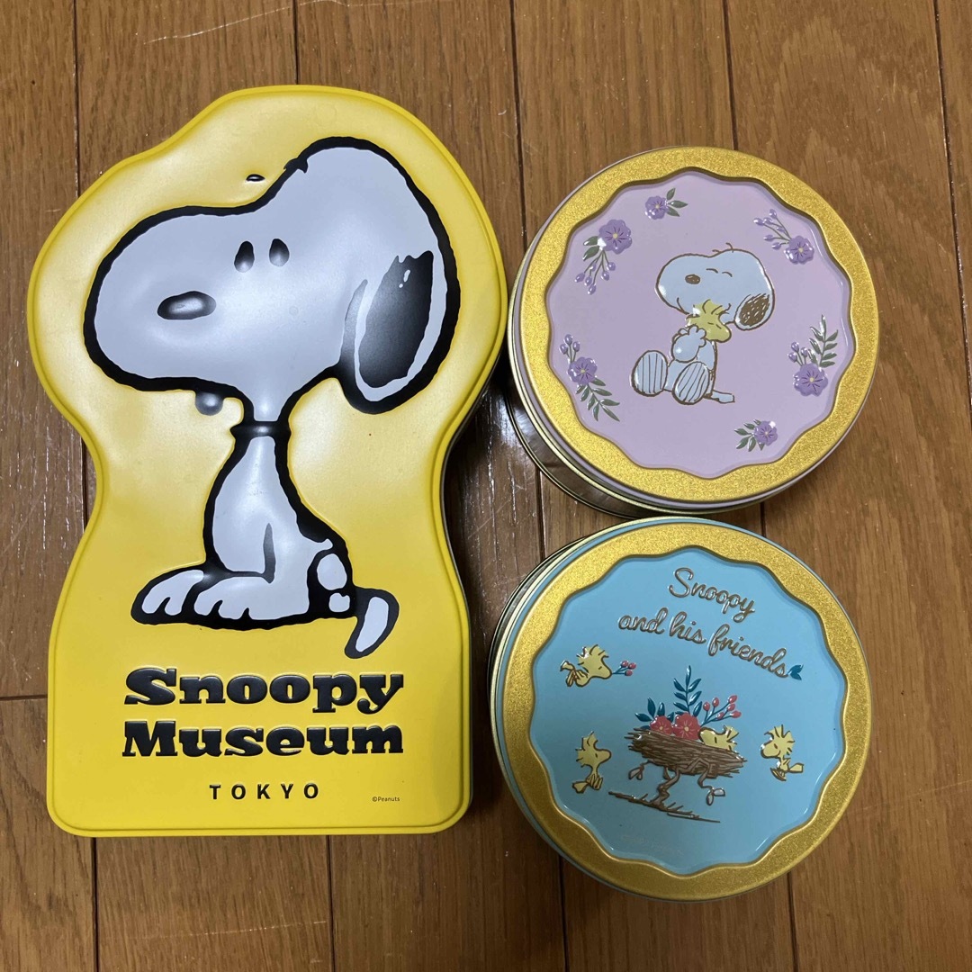 SNOOPY(スヌーピー)のスヌーピー　缶 エンタメ/ホビーのおもちゃ/ぬいぐるみ(キャラクターグッズ)の商品写真