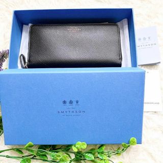 スマイソン(Smythson)の【箱付き未使用品】スマイソン   長財布  パナマ　レザー　ラウンドジップ(長財布)