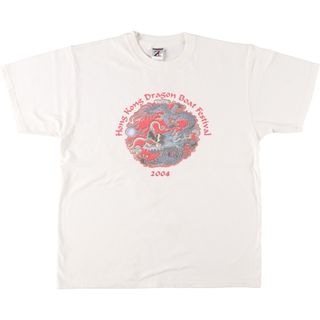 ジャージーズ(JERZEES)の古着 00年代 ジャージーズ Jerzees 龍柄 ドラゴン柄 プリントTシャツ メンズL /eaa431176(Tシャツ/カットソー(半袖/袖なし))