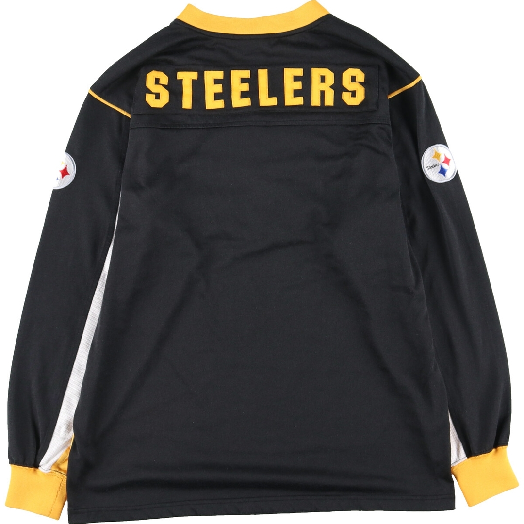 古着 NFL PITTSBURGH STEELERS ピッツバーグスティーラーズ フットボール Vネック ゲームシャツ メンズM /eaa413840 メンズのトップス(Tシャツ/カットソー(半袖/袖なし))の商品写真