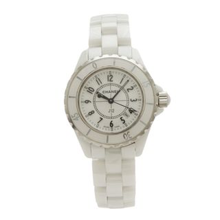 シャネル(CHANEL)のシャネル J12 ホワイト セラミック 白 33mm （22360841）(腕時計)