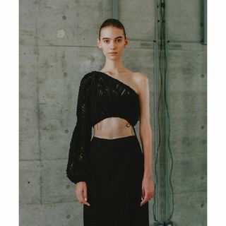 新作 新品 Pasterip One shoulder lace top(シャツ/ブラウス(長袖/七分))