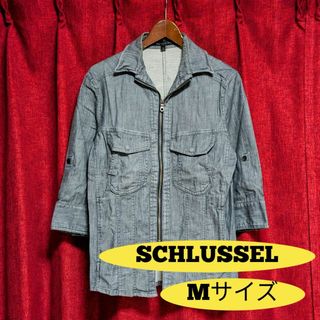 SCHLUSSEL - Y2Kファッション SCHLUSSEL シュリセル デニムジャケット 約M