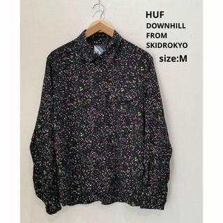 ハフ(HUF)のHUF DOWNHILL FROM SKIDROKYO 総柄 長袖 シャツ Ｍ(シャツ)