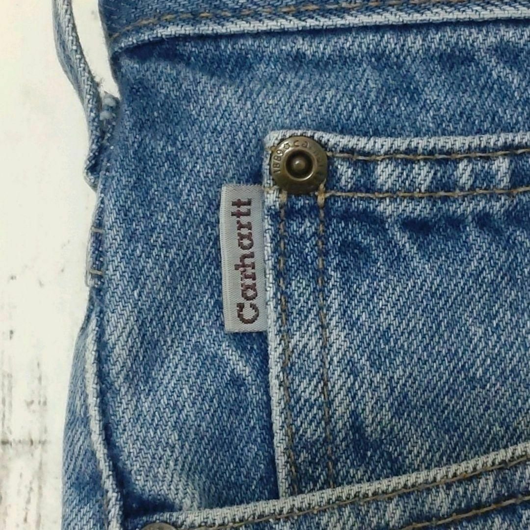 carhartt(カーハート)の極太カーハートデニムパンツワイドシルエットジーンズW48パッチロゴ（972） メンズのパンツ(デニム/ジーンズ)の商品写真