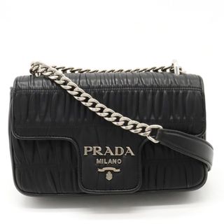 プラダ(PRADA)のプラダ ナッパ ゴーフル ギャザー ショルダーバッグ （12400462）(ショルダーバッグ)