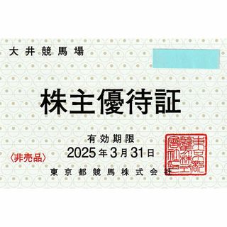 最新★2枚・東京都競馬場、大井競馬場・株主優待証・送料無料(その他)