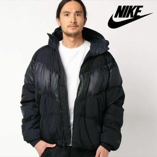 ナイキ(NIKE)の■ NIKE FILL DOWN HOODIE JACKET ダウン ブラック(ダウンジャケット)