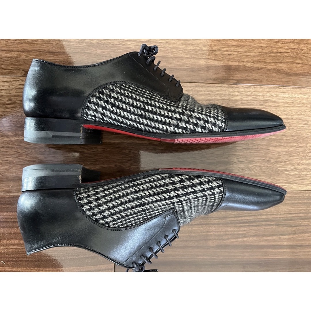 Christian Louboutin(クリスチャンルブタン)のクリスチャン　ルブタン　ドレス　シューズ　チェック　40.5 メンズの靴/シューズ(ドレス/ビジネス)の商品写真