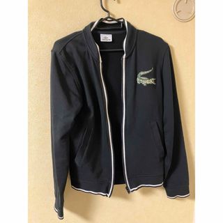 ラコステ(LACOSTE)のラコステ　上着　黒　スタジャン　ブラック　アウター　綿(スタジャン)