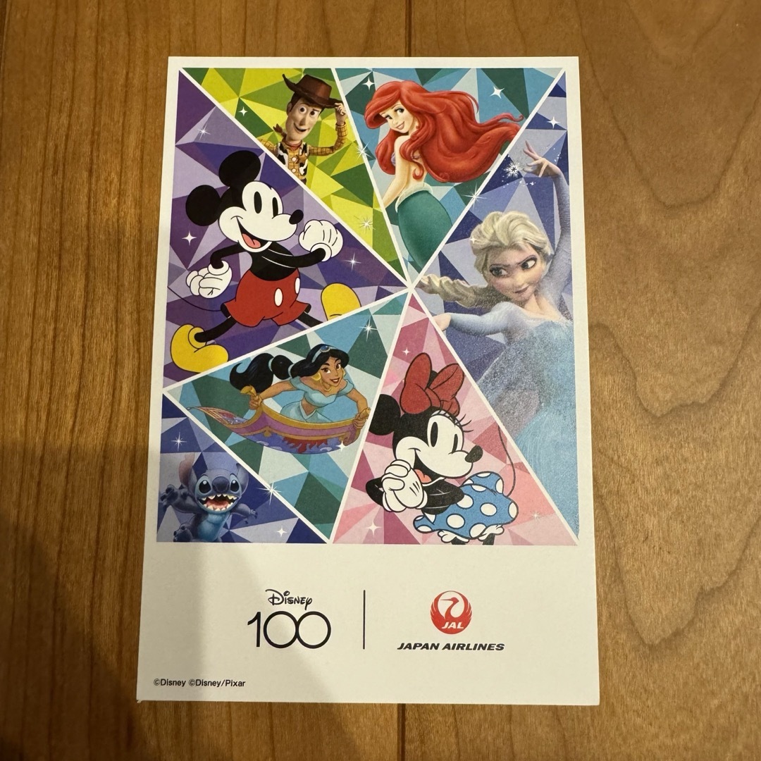 Disney(ディズニー)のディズニー　JAL ポストカード エンタメ/ホビーのおもちゃ/ぬいぐるみ(キャラクターグッズ)の商品写真