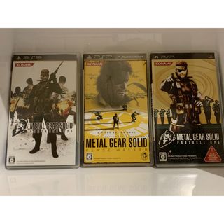 PSPソフト　METAL GEAR SOLID 3つ