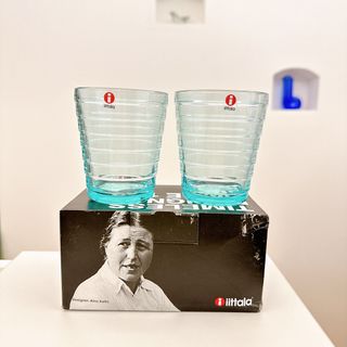 イッタラ(iittala)の新品未使用 アイノ・アアルト タンブラー セット220ml ウォーターグリーン(グラス/カップ)