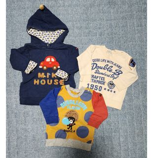 ミキハウス(mikihouse)の90～110　ミキハウス　ダブルビー　トレーナー　パーカー　まとめ売り(Tシャツ/カットソー)