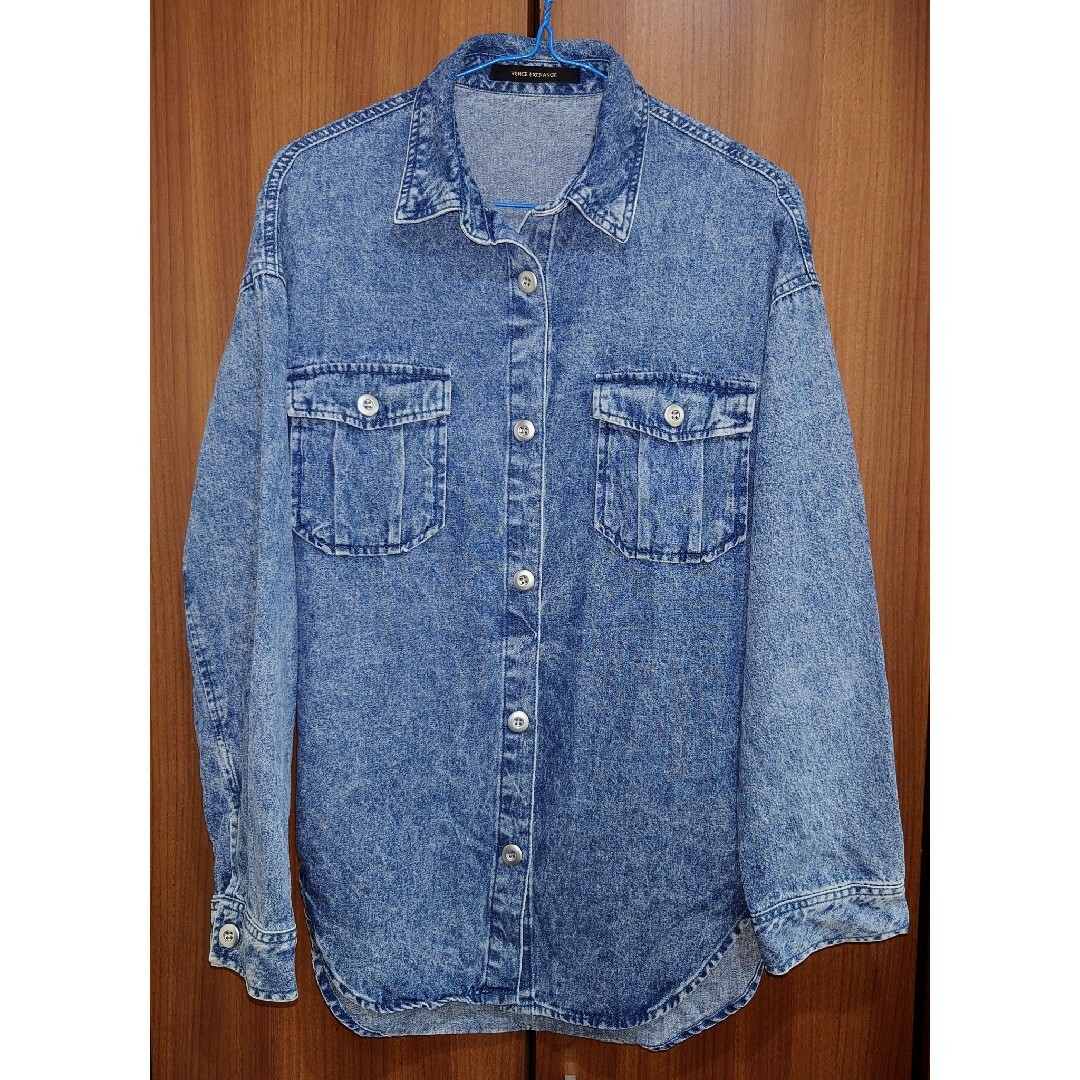VENCE EXCHANGE - オーバーサイズ☆デニムシャツ☆可愛い☆体型 VENCE EXCHANGE - オーバーサイズ☆デニムシャツ☆可愛い☆体型
