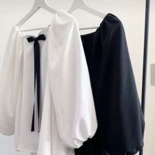 きょん様専用　emm トップス　ブラック(カットソー(長袖/七分))