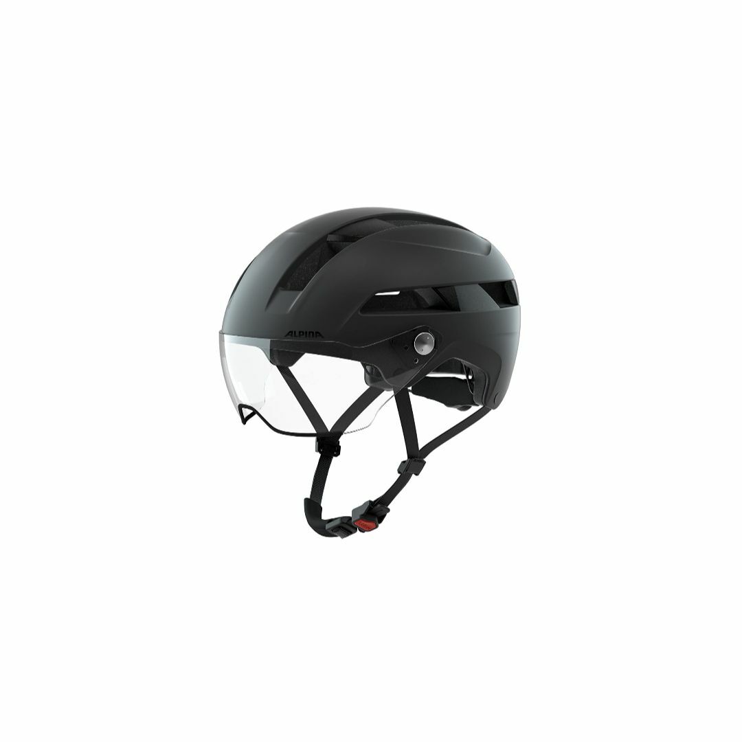 【色: ブラックマット】ALPINA(アルピナ) 自転車ヘルメット バイザー付き スポーツ/アウトドアの自転車(その他)の商品写真
