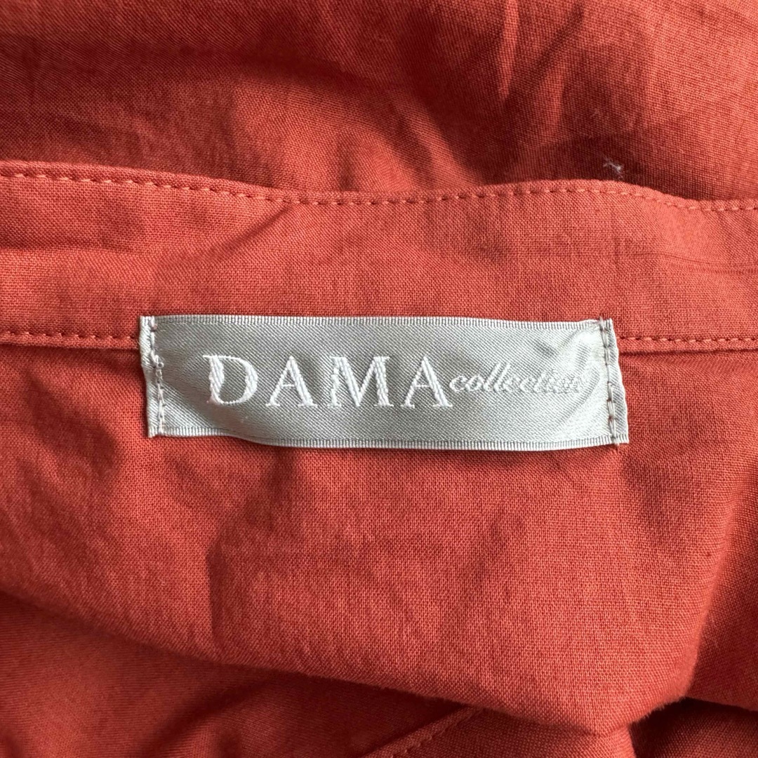 DAMA collection ティアードチュニック ブラウス 綿 ブラウン レディースのトップス(チュニック)の商品写真