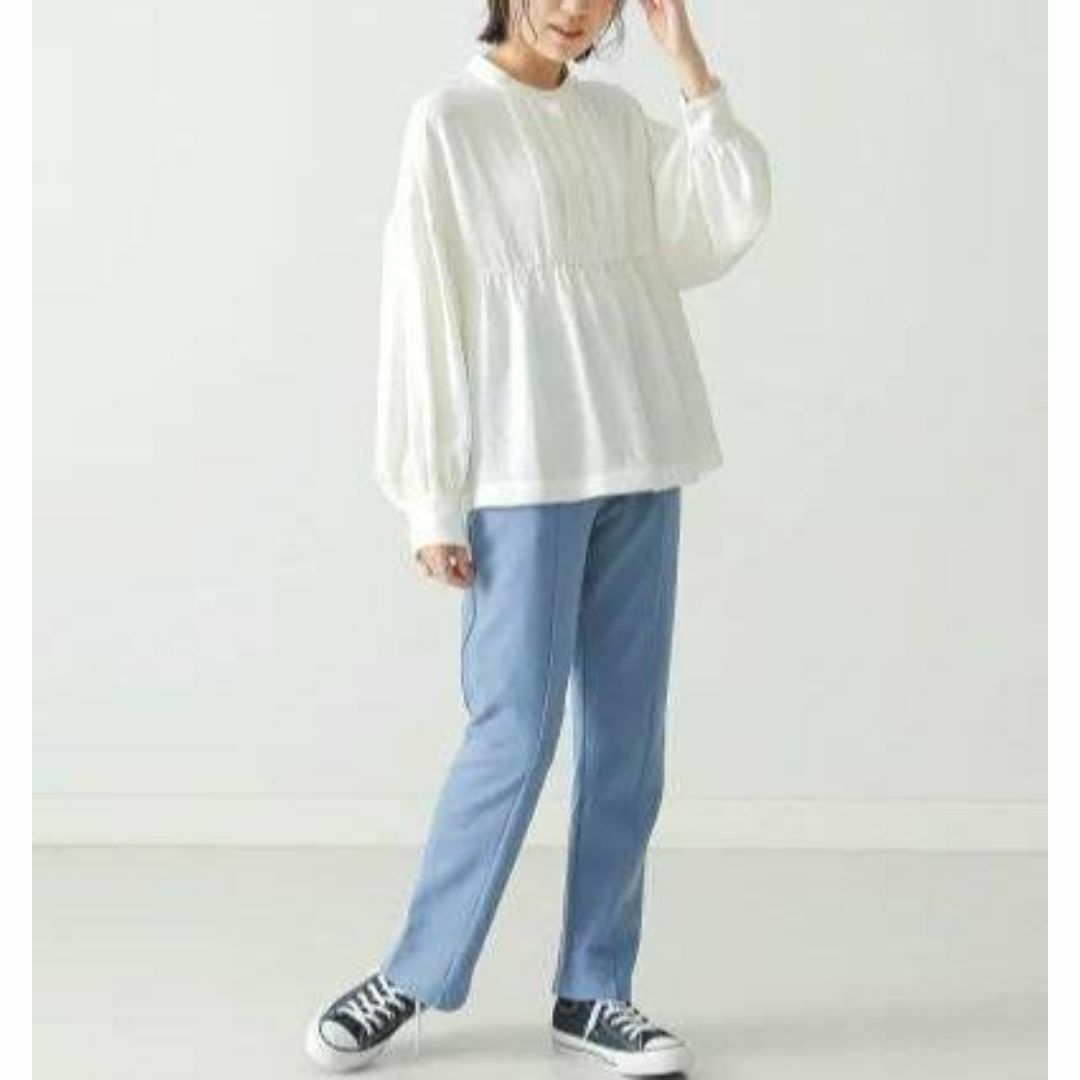 Demi-Luxe BEAMS(デミルクスビームス)の【BEAMS LIGHTS】WHITE ワッシャー 切り替え スモック ブラウス レディースのトップス(シャツ/ブラウス(長袖/七分))の商品写真