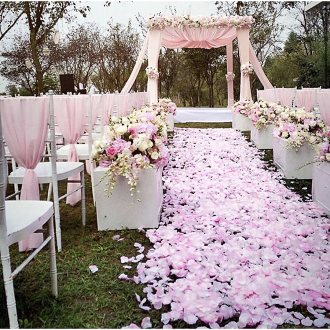 フラワーシャワー ウェディング結婚式 パーティ　装飾花びら　21色　2000枚 ハンドメイドのウェディング(その他)の商品写真