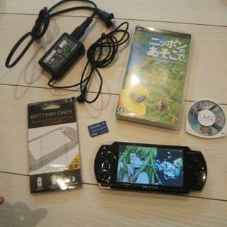 PlayStation Portable - 超美品⭐️psp2000本体。黒。新品バッテリー、ゲーム、メモリー、充電器付き