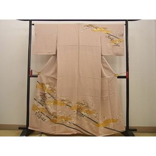 平和屋野田店■訪問着　松竹梅花文　金彩　三越扱い　逸品　n-xi1865(着物)