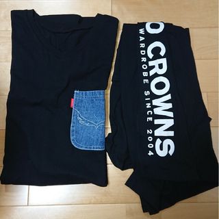 ロデオクラウンズTシャツワンピース デニムポケット