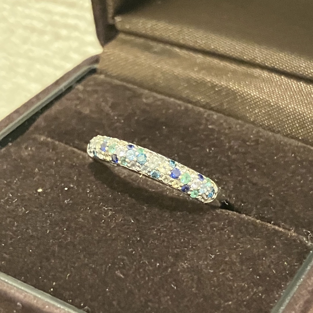 11号　k10  パヴェ　エタニティリング　アミュレット　ダイヤモンド レディースのアクセサリー(リング(指輪))の商品写真